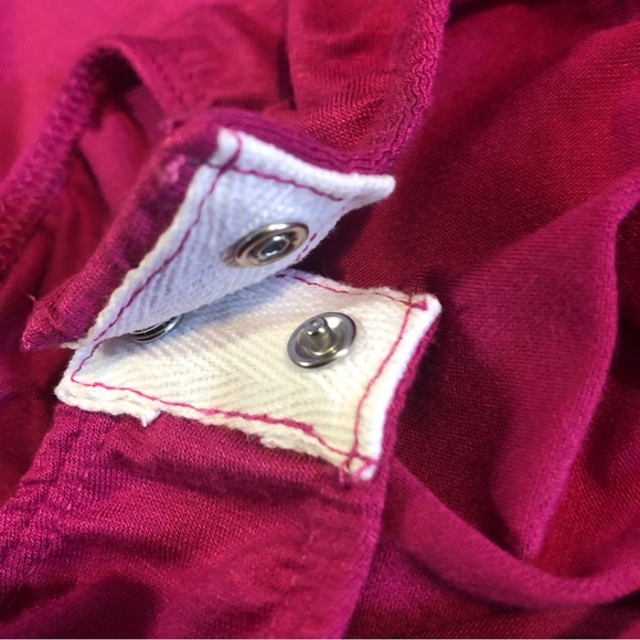 Boutique Ee:some Stretchy Pink Ruffle Bodysuit Size Large New - Picture 6 of 10